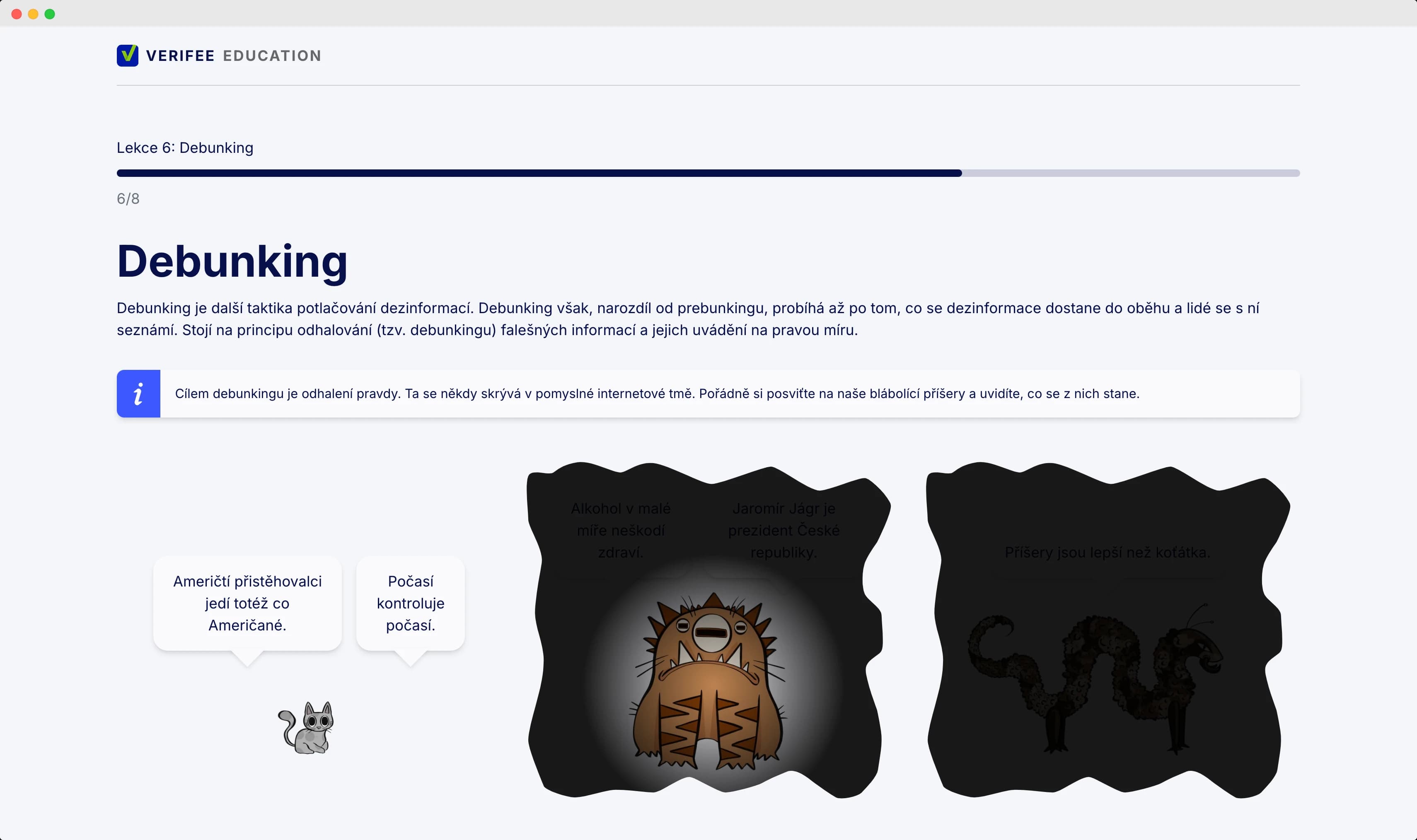 Náhled lekce Debunking