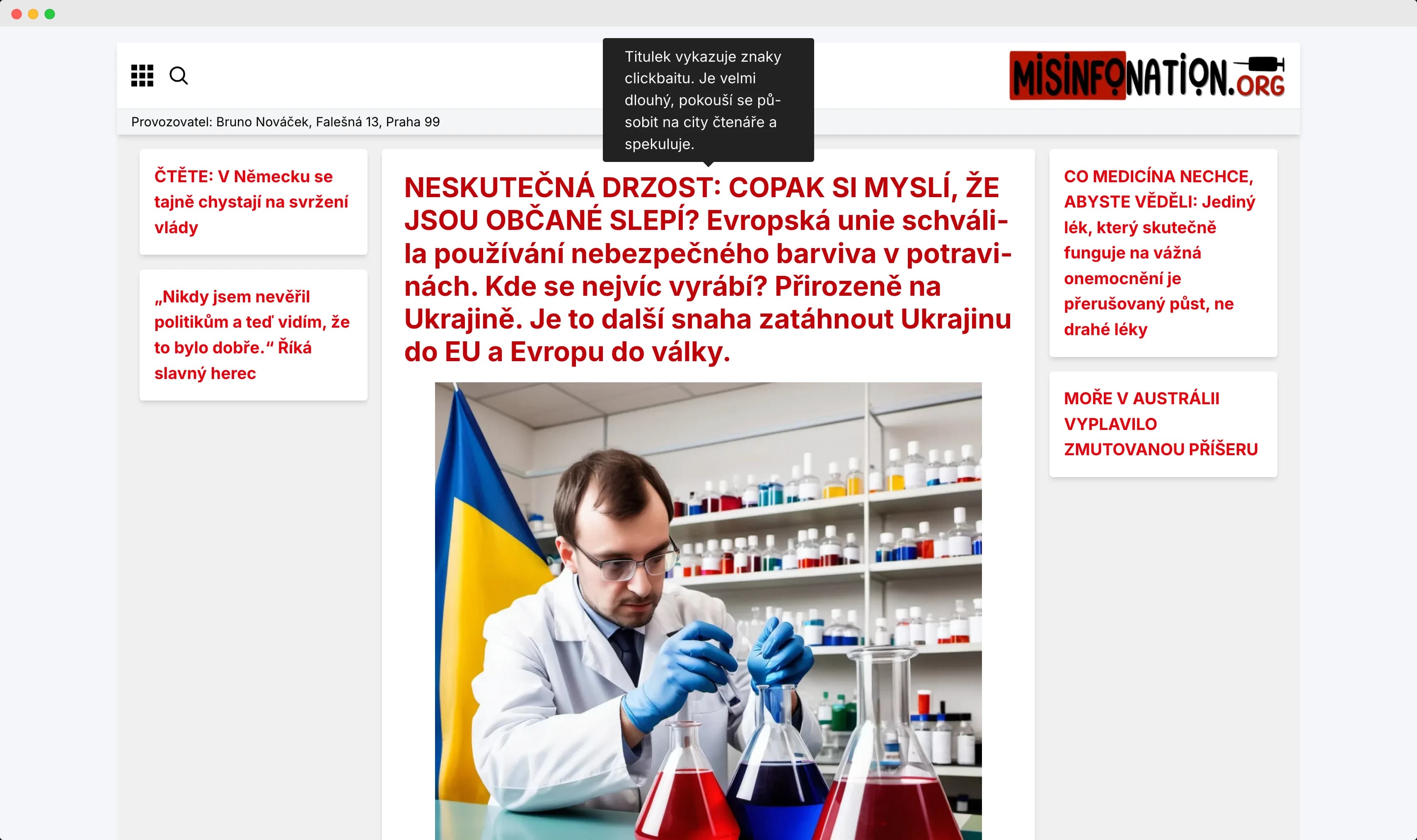 Náhled lekce Rozpoznání dezinformačních technik